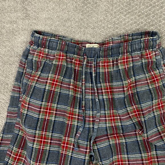 LL Bean Scotch Plaid Sleep Pants Pajama Bottoms Lot of 2 Men's Medium Loungewear - Picture 8 of 13